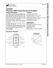 DataSheet LMC6084 pdf